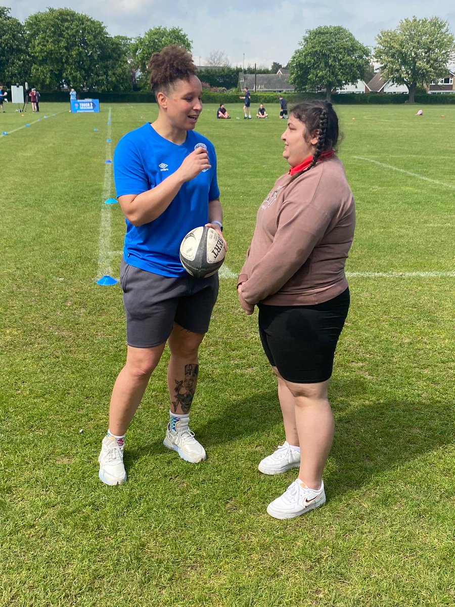 St_JohnFisher's tweet photo. Congratulations to our Year 9 touch rugby team who finished the day unbeaten at the Kent Schools Tournament! The team will now visit Twickenham to watch the England ladies team! The students loved meeting ex pro rugby player @ShaunaghBrown @ERSchoolsTouch #sjftalent #sjfskill https://t.co/DHqpvcF1q0