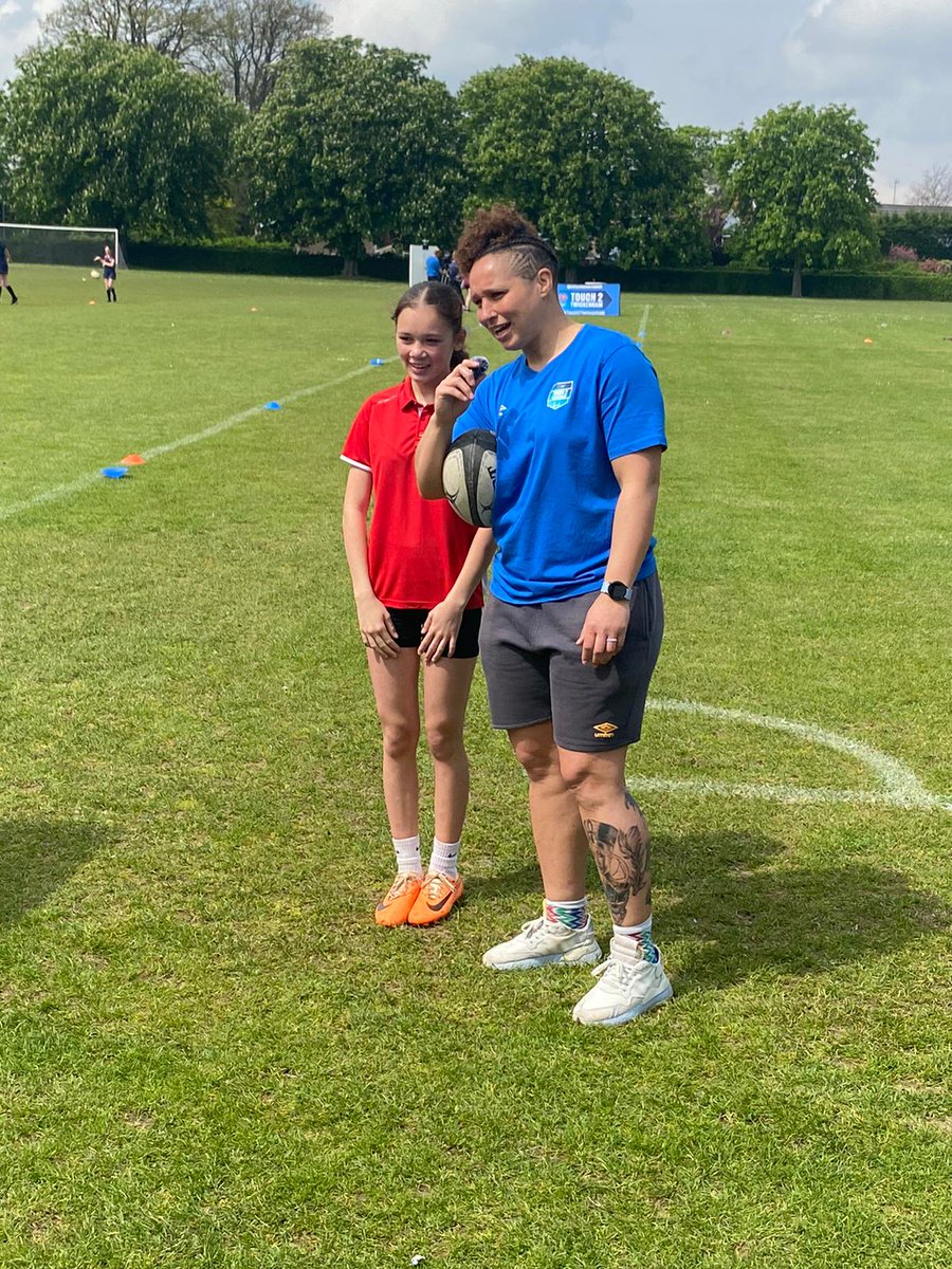 St_JohnFisher's tweet photo. Congratulations to our Year 9 touch rugby team who finished the day unbeaten at the Kent Schools Tournament! The team will now visit Twickenham to watch the England ladies team! The students loved meeting ex pro rugby player @ShaunaghBrown @ERSchoolsTouch #sjftalent #sjfskill https://t.co/DHqpvcF1q0