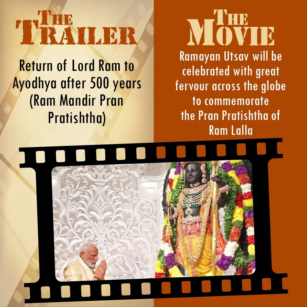 The long-cherished dream of having Prabhu Ram Mandir in Ayodhya finally became a reality... 𝐏𝐢𝐜𝐭𝐮𝐫𝐞 𝐀𝐛𝐡𝐢 𝐁𝐚𝐚𝐤𝐢 𝐇𝐚𝐢! 🪷 #AayegaToModiHi #PhirEkBaarModiSarkar