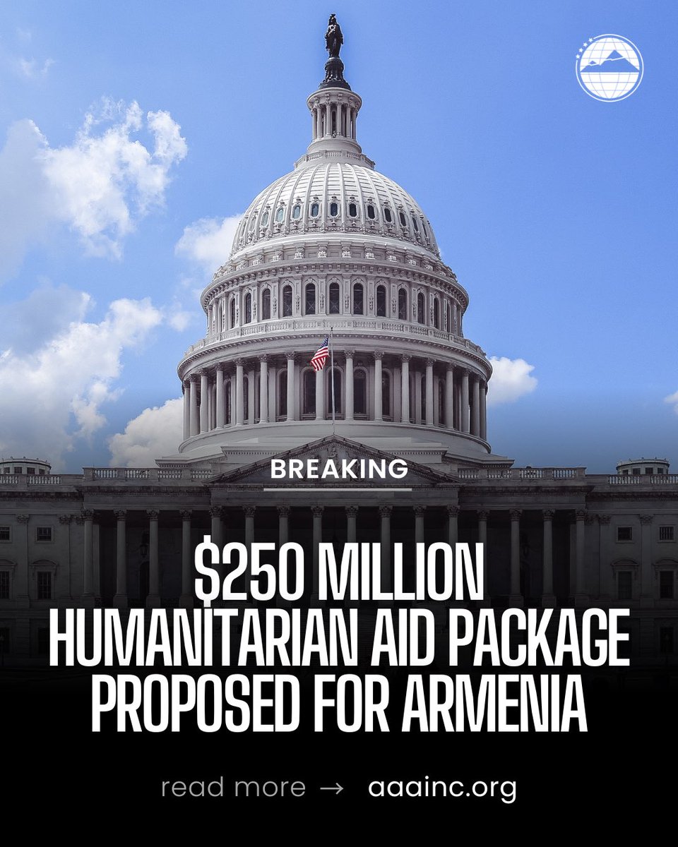 #BREAKING: Sixty-six Members of Congress signed a letter to the House Appropriations Committee urging a $250 million aid package for the Armenian people. The letter also called for language holding President Ilham Aliyev of Azerbaijan accountable for the ethnic cleansing of