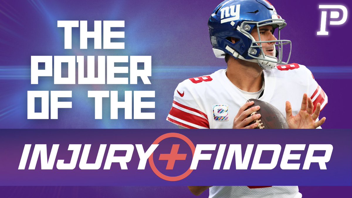 Profiler_Now's tweet photo. .@Griff_MA_Tysed is breaking down the POWER of the Injury Finder in his latest article❗️

🏈 Quarterbacks

🏈 Running Backs

🏈 Wide Receiver 

This thing is a MUST READ if you play fantasy football🔥

📝:https://t.co/2L43Okduw1 https://t.co/Gjii5RMJHe