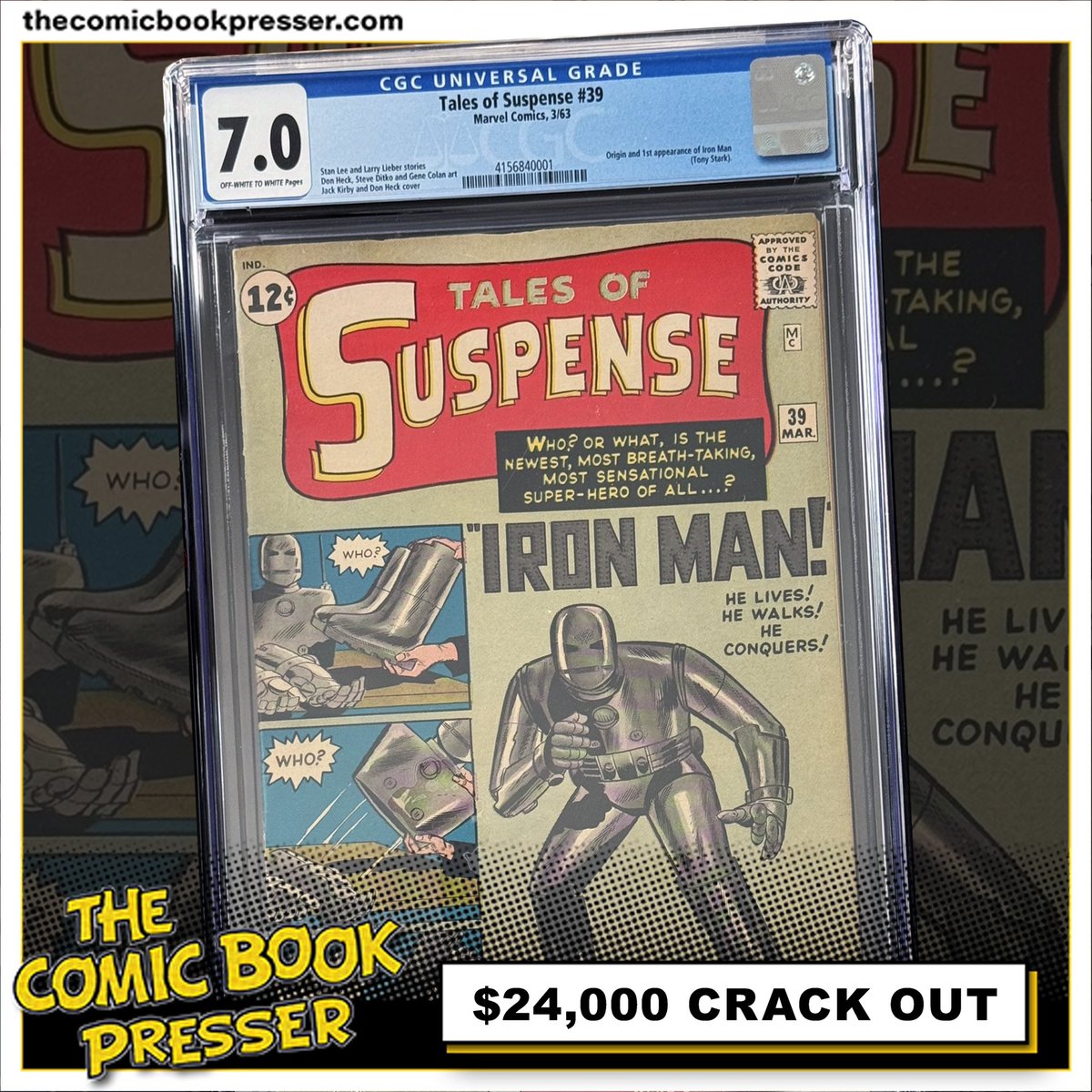 Cracking out a $24,000 Grail! 

Before recommending a 'bump' for any book, we give it a meticulous final review.
 
Goal = CGC 7.5

#thecomicbookpresser #comicpressing #comicbookpressing #ironman #comics #talesofsuspence39 #cgc