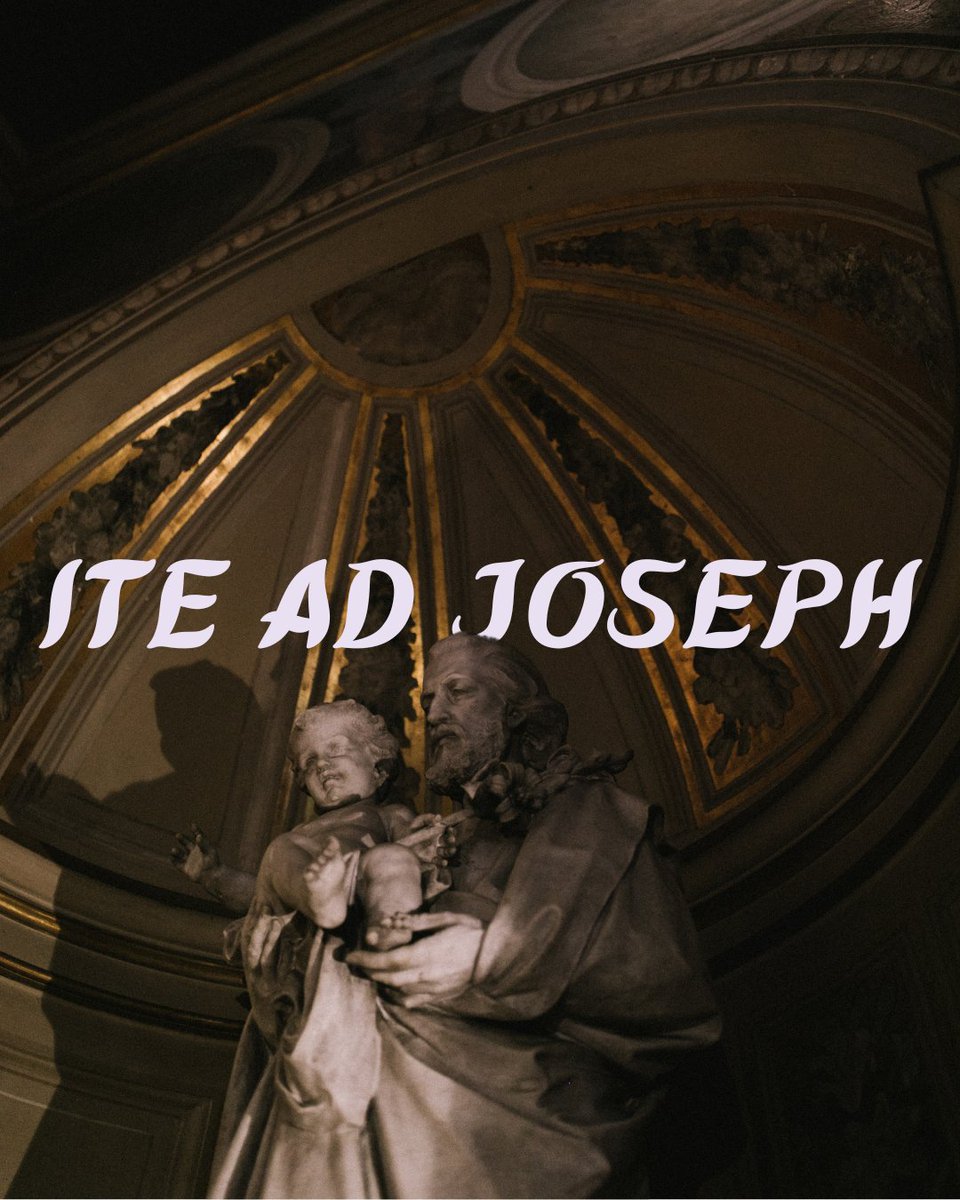 'Ite Ad Joseph' translates to 'go to Joseph.' If God the Father of all chose this simple worker to help raise Jesus, how could we not also entrust our hearts to Jesus through St. Joseph? Happy Feast of St. Joseph the Worker. Ask for his intercession in all that you do today.