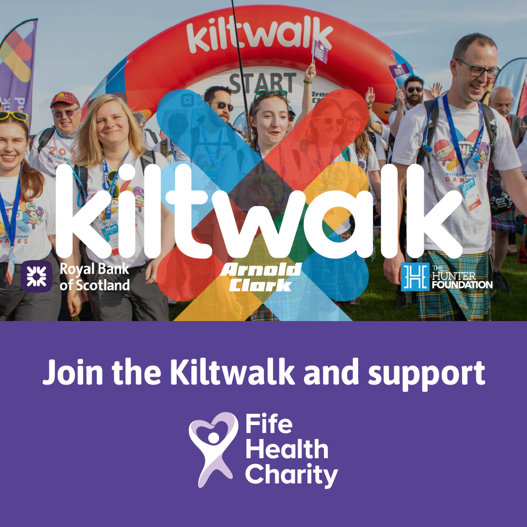 Join the Kiltwalk and support @FifeHealth. Every step you take helps make a real difference for patients and staff. ➡️Last year, the charity awarded over £1,000,000 ➡️Choose distance, enjoy scenery, and support a great cause! Sign up today at: nhsfife.org/fife-health-ch…