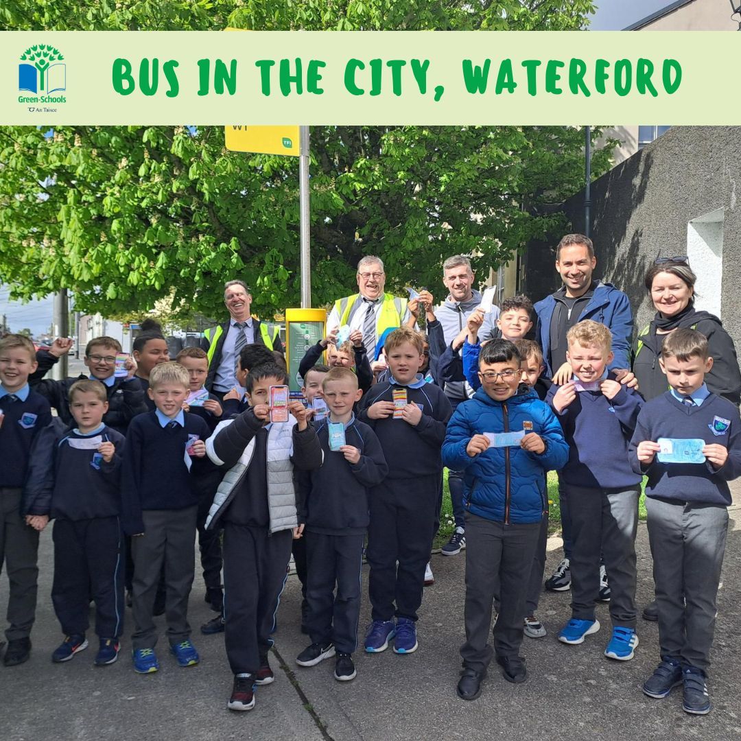 What a great Bus in the City event in Waterford with @Buseireann this morning! The interactive workshop had students from three Waterford City schools to explore their city by bus and learn more about services in their area.

#GreenSchools #PublicTransport #BusInTheCity
