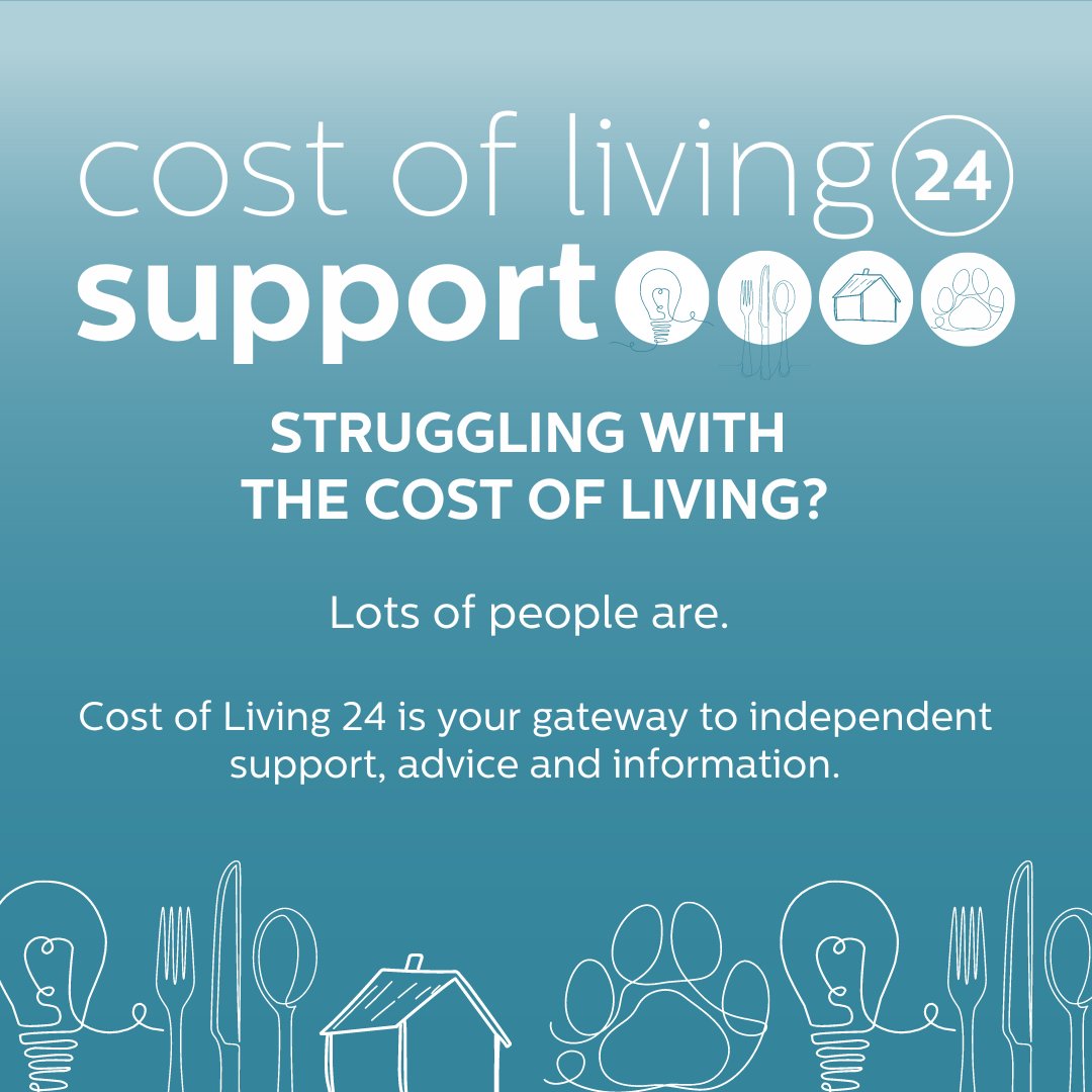 Today Inspire & colleagues across the sector launch #CostofLiving24. A one-stop community resource to support people with the rising cost-of-living, bringing together a range of advice & practical support. For more information visit communitywellbeing.info/cost-of-living… or call 0808 189 0036