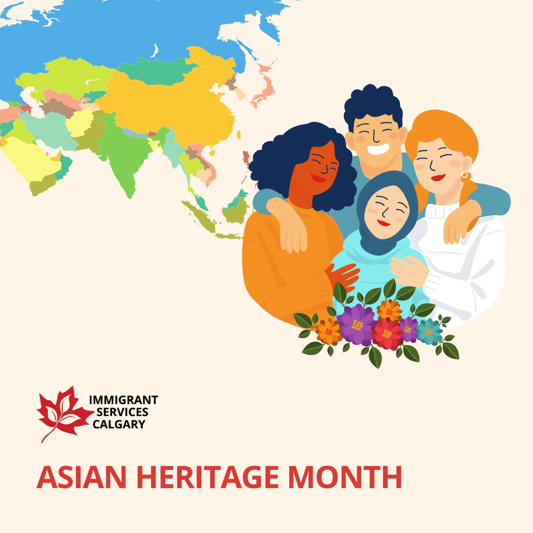 Today marks the beginning of Asian Heritage Month! From art to cuisine, language to literature, we celebrate the rich cultures, traditions, and contributions of Asian communities in Canada. #AsianHeritageMonth #DiversityAndInclusion #StopAsianHate