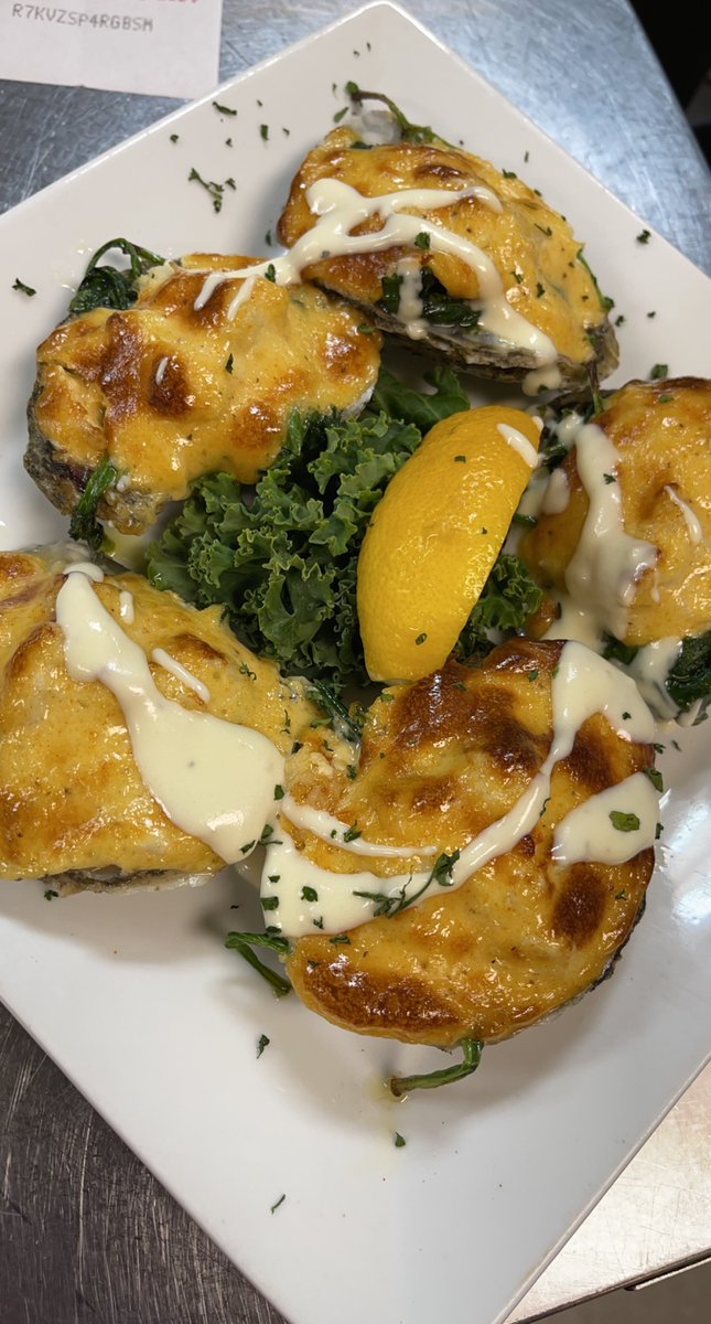 Fresh Chopped Chicken Cheesesteak
Twin Lobster Tail Rockefeller
Fresh Atlantic Salmon Stuffed with Brie
Oyster Rockefeller 😋 

#goodeats #deals #giveaways #freshseafood #crabs #shoplocal #crabbers #crabbypretzel #tasty #goodeats #grub #summertimeblues #tasty #yummy #foodporn ...