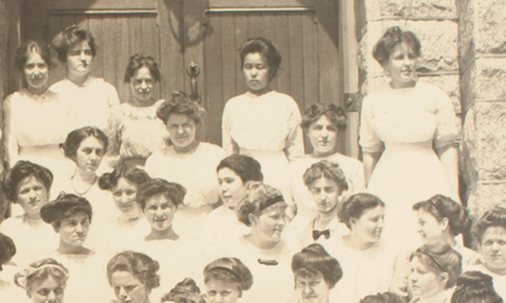 May is Asian/Pacific American Heritage Month. It's also the last full month to visit the current 'Who Built Bryn Mawr?' exhibition 'Disoriented: The First Asian Students 1889-1924' on display in Canaday Library until June 2. mawr.life/WBBM24 #brynmawrcollege #aapi