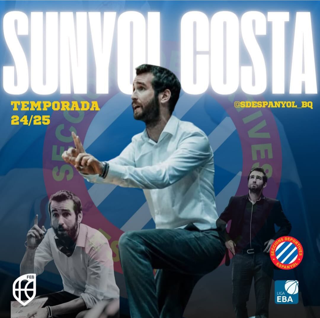 Nuestro cliente Sunyol Costa (<a href="/SunyolCosta/">Sunyol Costa</a>) es nuevo entrenador del <a href="/SDEspanyol_BQ/">SD Espanyol Bàsquet</a> de liga EBA.
¡Mucha suerte en esta nueva etapa!