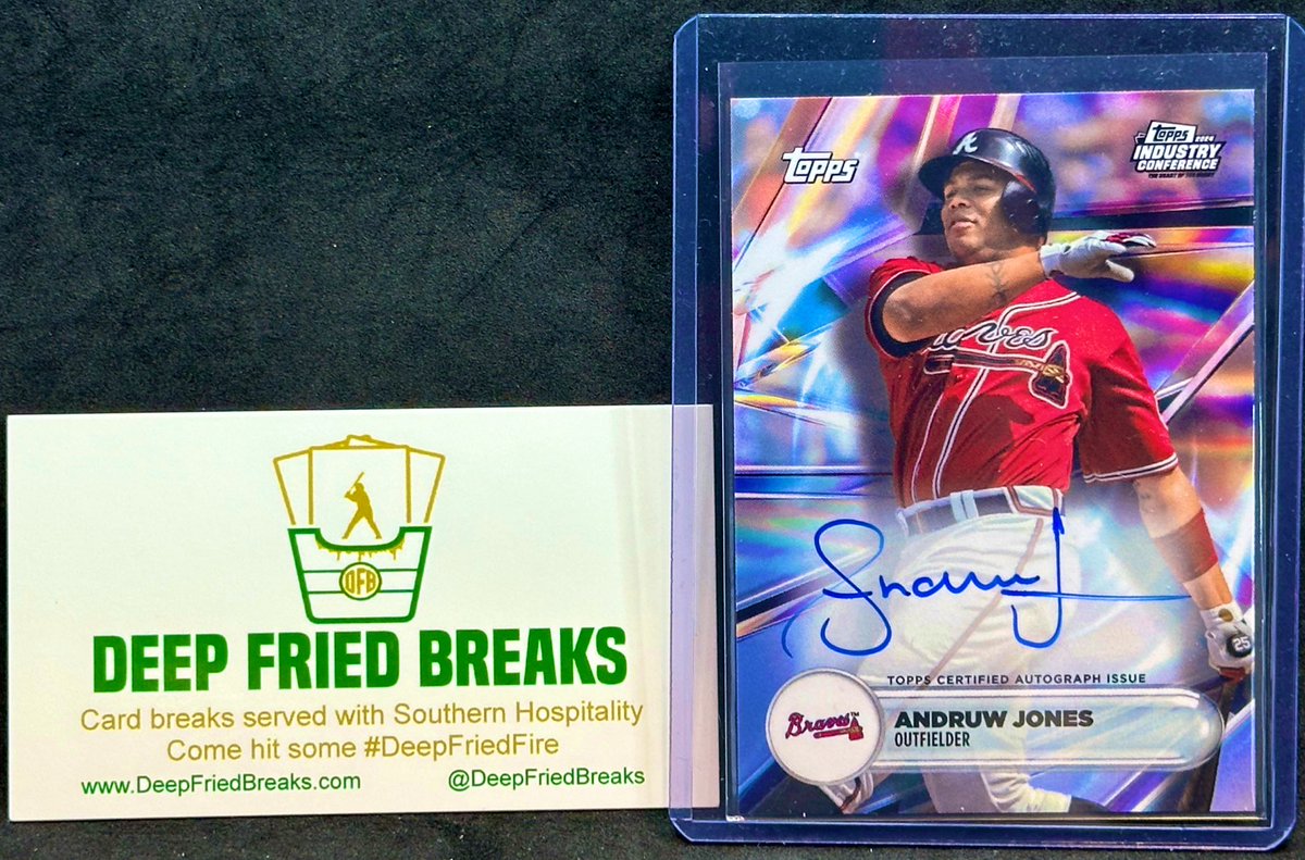 deepfriedbreaks's tweet image. ANOTHER GIVEAWAY! 

Let’s get someone this awesome Andruw Jones Topps Industry Conference Exclusive On-Card Autograph!

To enter:
- Repost (retweet) this
- Follow me (@deepfriedbreaks)

I’ll run a random for a winner on Friday!