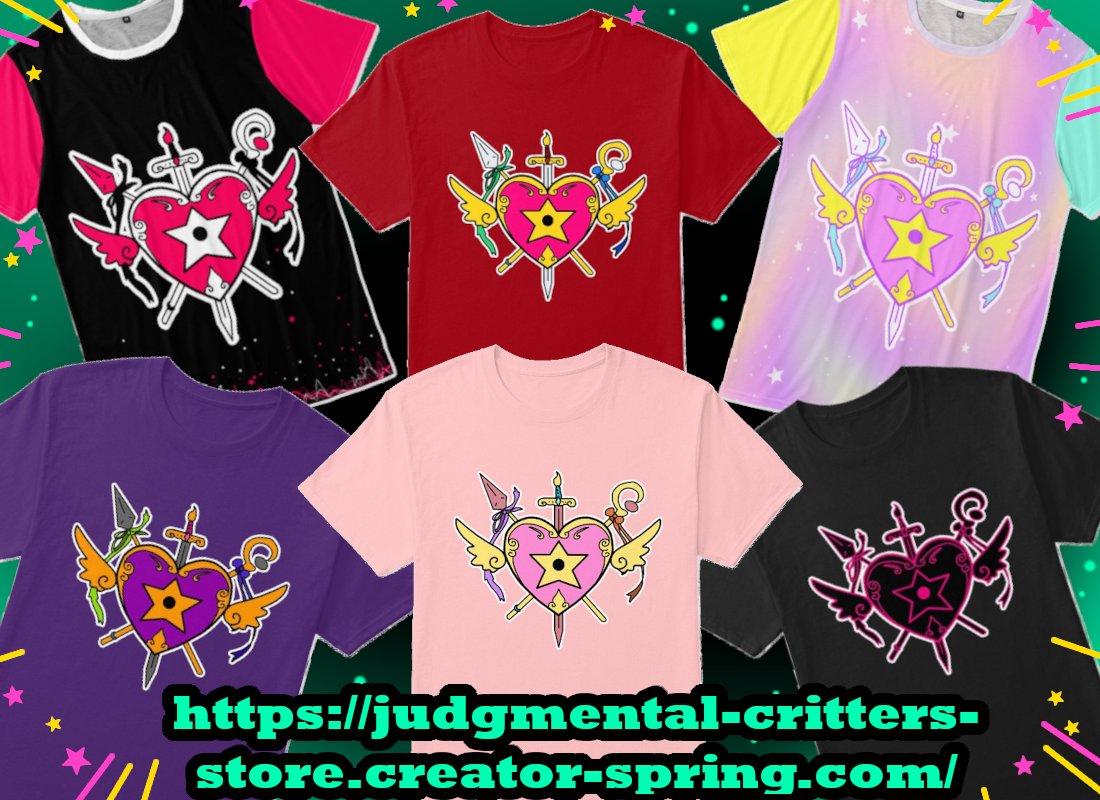 Happy Magical Girl May! There's going to be lots of Magical girl content this month, and also new Magical Themed Merch over at my store! And good news! EVERYTHING Magical Girl May themed is now as cheap as Teespring will allow me to make them! Including last year's designs too!