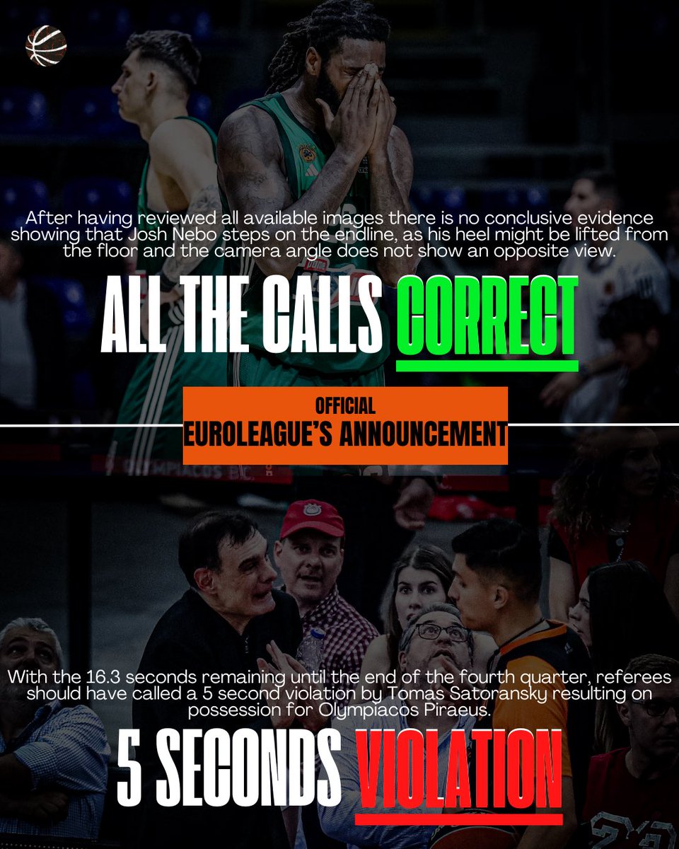 Official @euroleague ‘s statement👀

Your opinion🤔

#basketballmaniacs #paobc #paobcgr #olympiacosbc #euroleague #playoffs