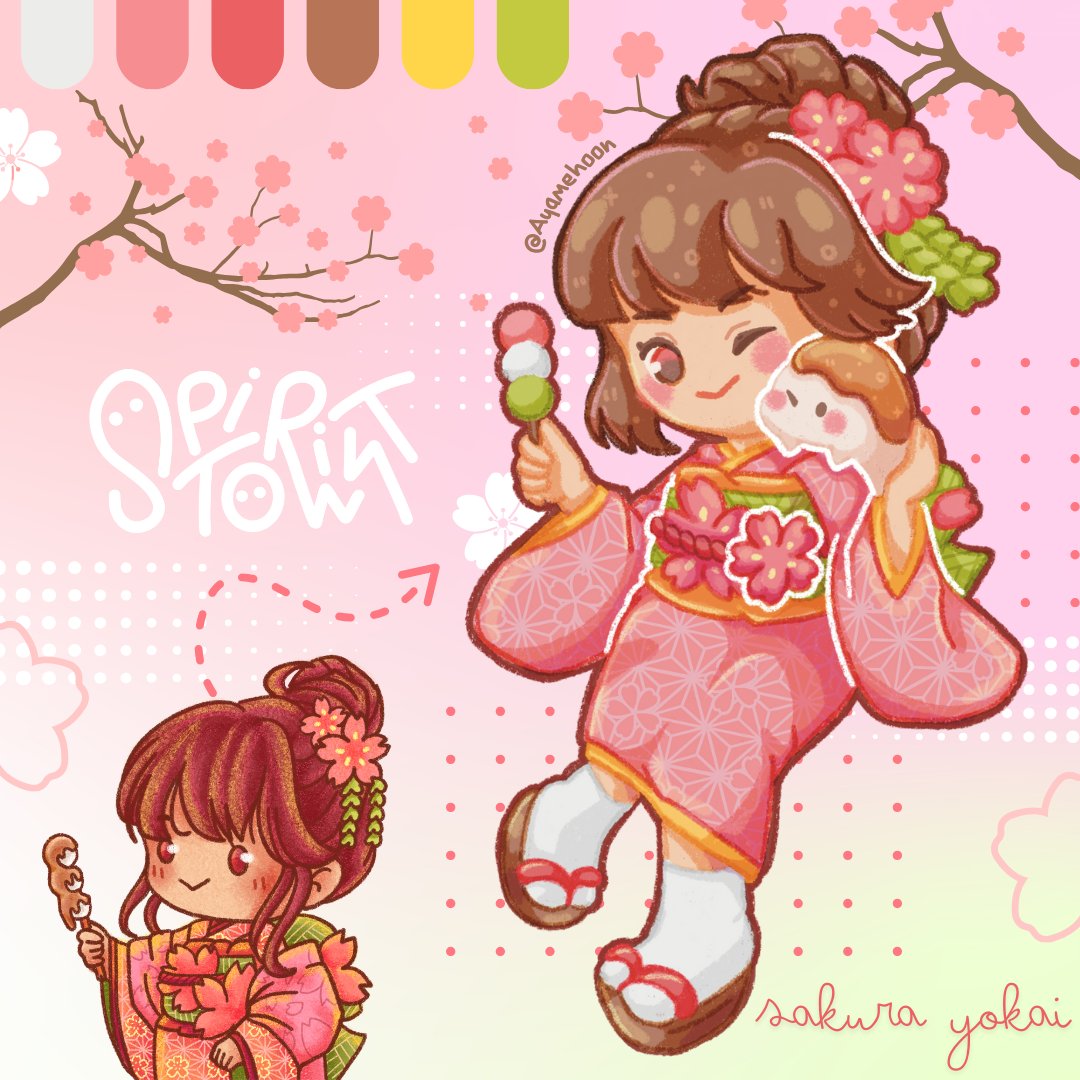 🍡Hi friends!🌸 I change my profile picture today. Now I am with Mochimon from SPIRIT TOWN👻 น้องดังโงะเปลี่ยนรูปแล้วน๊า 🍡

🌸My coloring style change a bit from last year. How do you think about it? 🥰

#SpiritTown #Mochimon