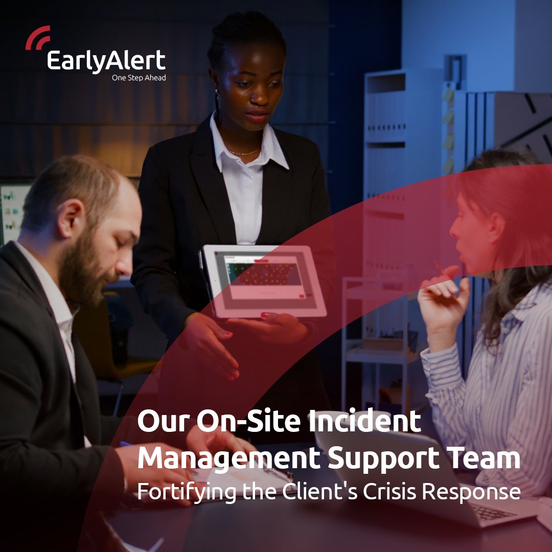 EarlyAlertInc's tweet photo. Our experts are at the forefront of crisis management, ensuring quick recovery and enhanced resilience for businesses facing extreme disruptions.

#EmergencyResponse #CrisisPreparedness #BusinessResilience https://t.co/zvmjau48YM