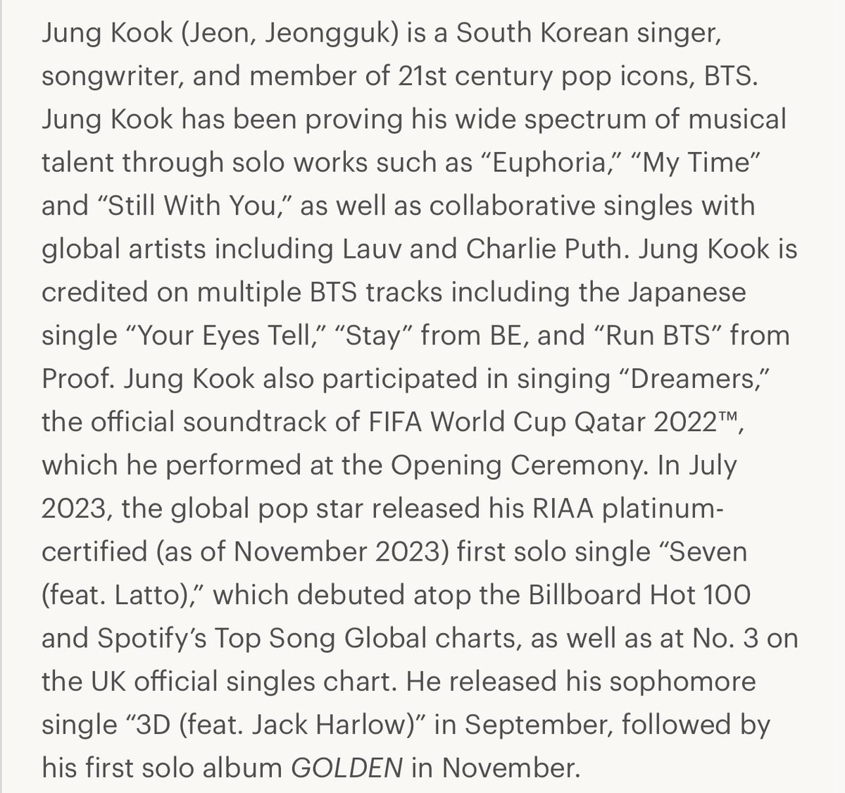 Jungkook of BTS has been honored as one of the most impactful Asians A100 in 2024 by the Gold House (@GoldHouseCo) 🎊! The annual list recognizes the “100 Asian Pacific leaders who have most significantly impacted US culture and society in the last year.” CONGRATULATIONS JK 🥳