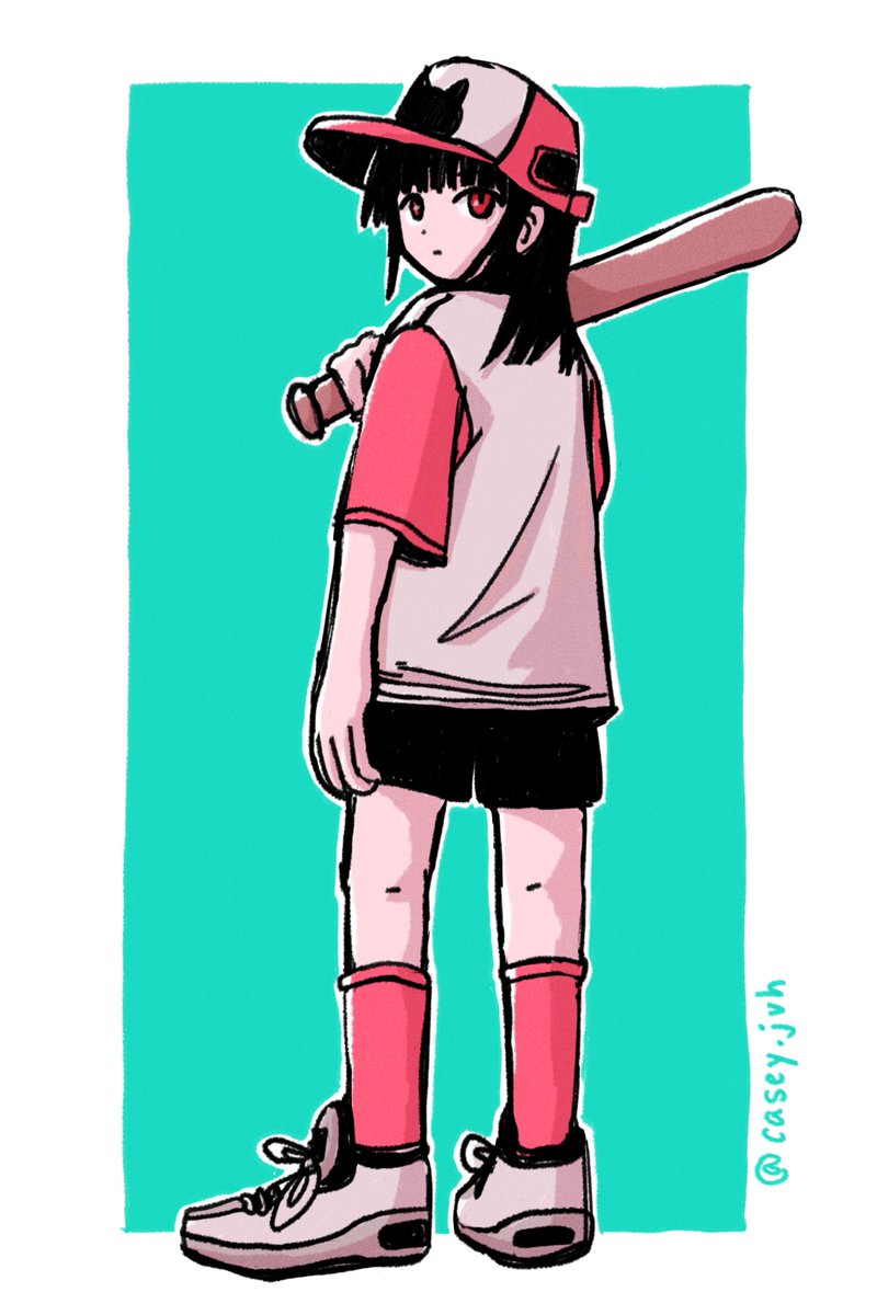 Baseball girl.

#baseball #illustration #art #clipstudio #clipstudiopaint #huion #kamvas #kamvaspro19 #dailysketch #dailydrawing
#dailyart #sketch #sketchaday #lineart #畫畫 #イラスト #イラストグラム #イラストレーター