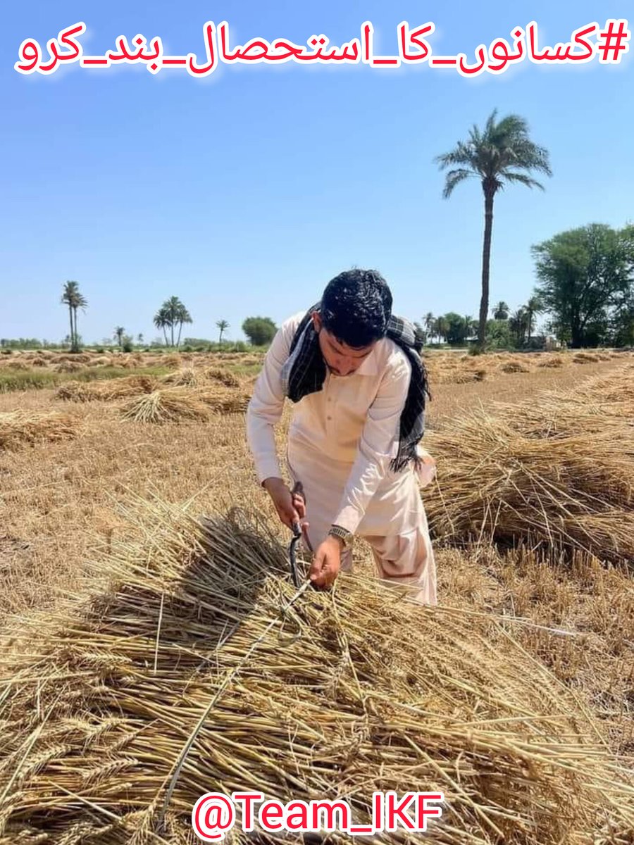 Plz Stop the economic killing of the farmer, the country may face food crises when the farmer gets fed up and stops growing crops
#کسانوں_کا_استحصال_بند_کرو
@Team_IKF