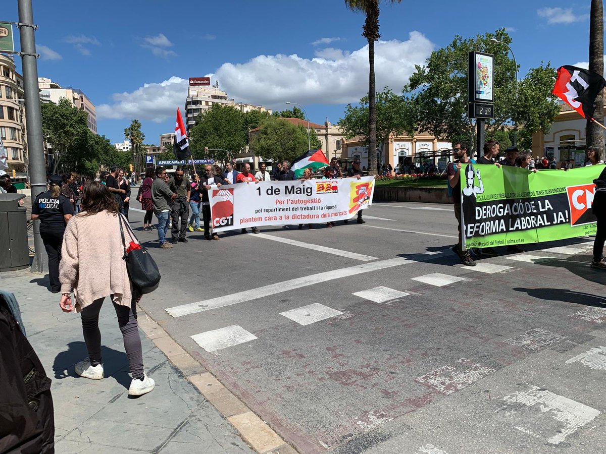 Imágenes de la manifestación unitaria de esta mañana.