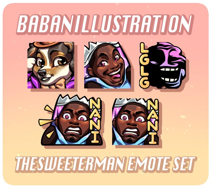 CANDYSHOP got new emotes!

Thank you so much @Babillustration for the new emotes. As always looks really cool and you never miss. 
I'm really excited to use these!!