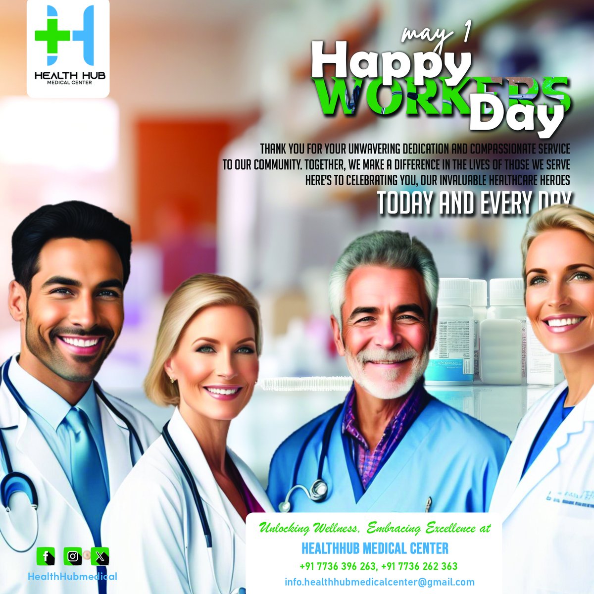 Let’s take a moment to appreciate all workers on Labour Day!

International Workers Day

May 1

#respectworkers #internationalworkersday #doctors #nurses #hospitalstaff #hospital
