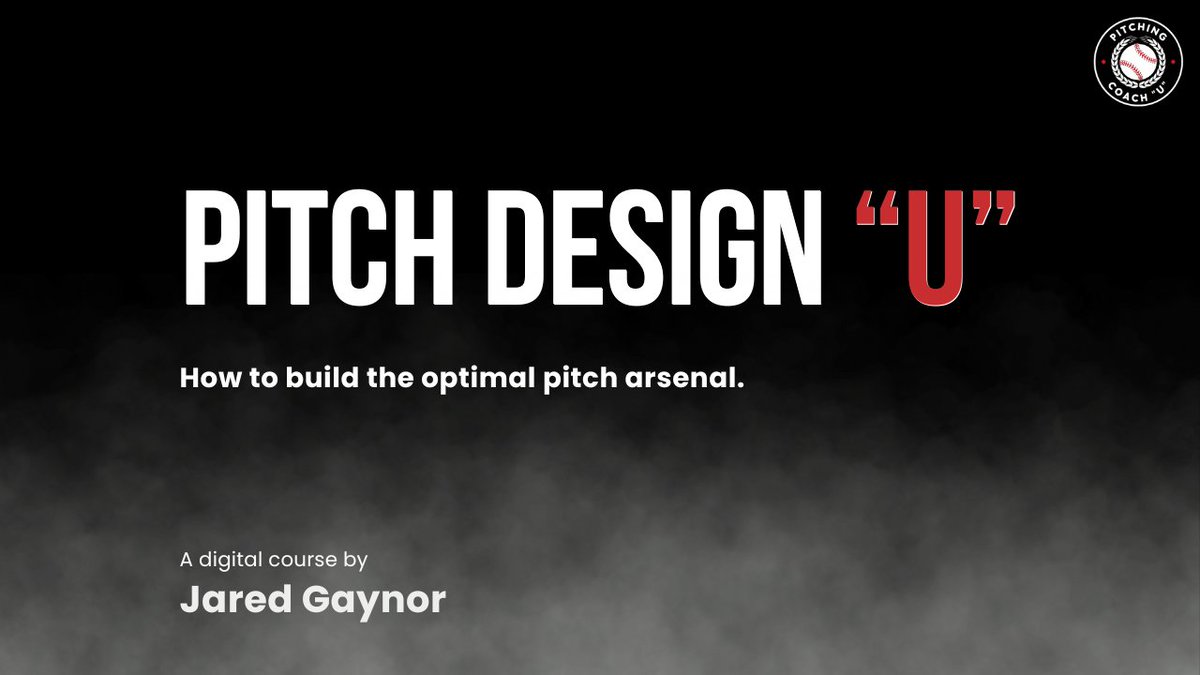 Yesterday, I announced my new course, Pitch Design “U”. In less than 24 hours, I have 250 people on the waitlist. People are excited because they know how important it is to develop optimal pitch arsenals. Coaches and players are tired of trying the same things and making