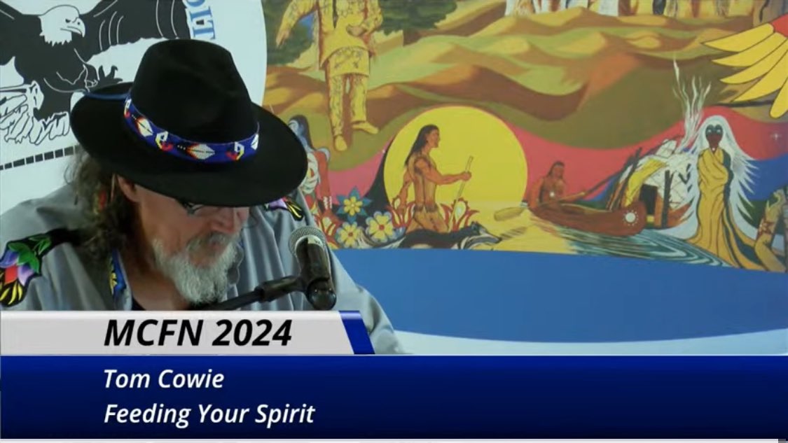 Watching the Tom Cowie speak about Feeding Your Spirit. I am very grateful for the teachings over these three days @mcfirstnation youtube.com/live/AO-txh2Up…