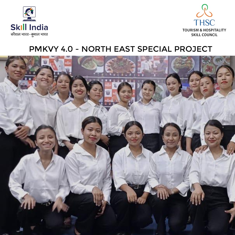 Exciting news from PMKVY 4.0 - North East Special Project!
16 talented young women from #Meghalaya have recently embarked on their journey with @BarbequeNation  after completing their training in F&B Service. Congratulations to all these inspiring individuals!
#THSC #PMKVYSuccess