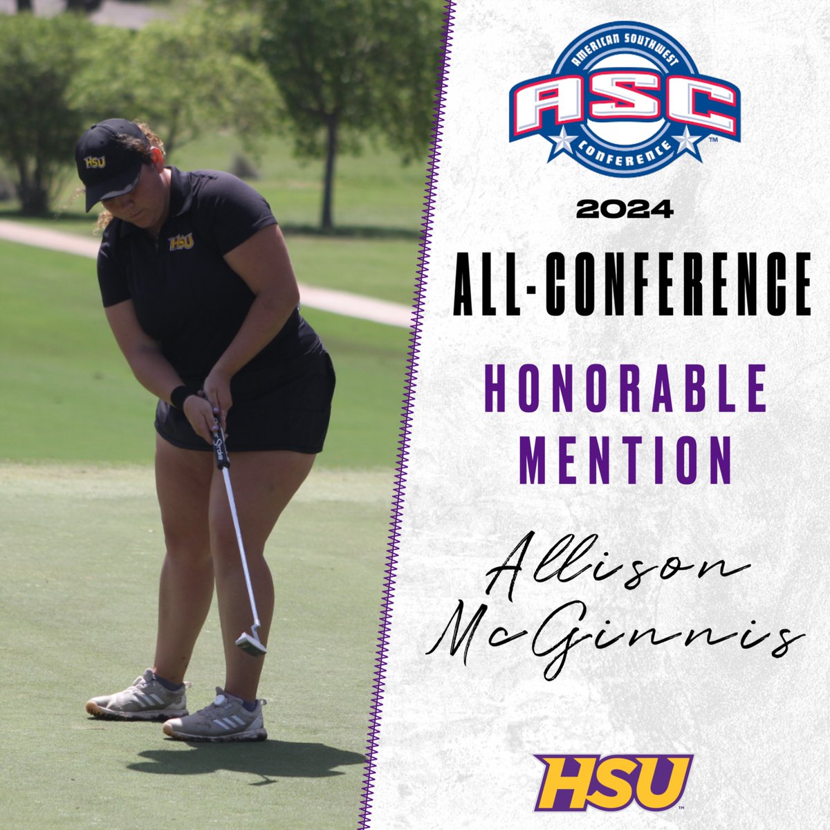 Congrats to Allison McGinnis on being named ASC Honorable Mention 🤠
