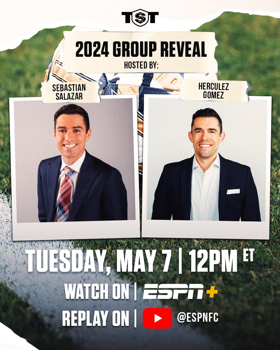 Get your popcorn ready for next Tuesday, May 7th on ESPN+…🍿⚽️ GUEST LIST FOR TST’S GROUP REVEAL: - @PatMcAfeeShow - @JJWatt - @alikrieger - @CP3 - @ochocinco - @JimmyConrad Hosted by @SebiSalazarFUT & @herculezg