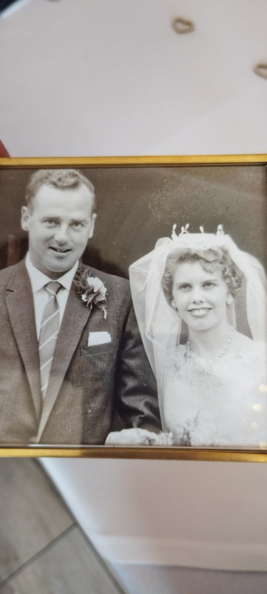 Mum and dad on their wedding day 1960