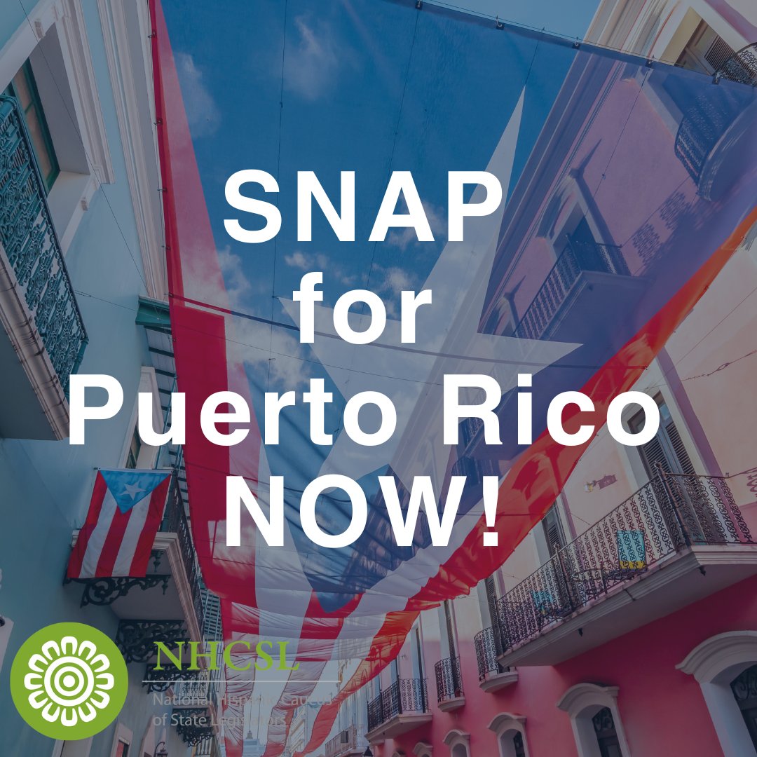 Food security is basic fairness, and NHCSL and leaders across the United States agree. Congress should return Puerto Rico to the nationwide nutritional assistance program by transitioning it to SNAP in the upcoming Farm Bill. Learn more: nhcsl.org/resources/reso…