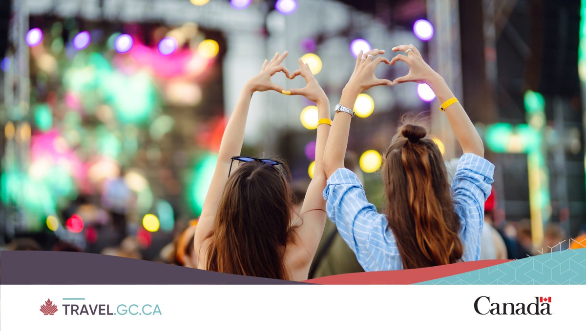 Travelling outside Canada this summer to see an artist on tour? Make your friendship bracelets, pack your sparkly fit and check our website for advice on staying safe in large crowds: ow.ly/kl7z50RtAo2 Make this your #SafeTravel era!
