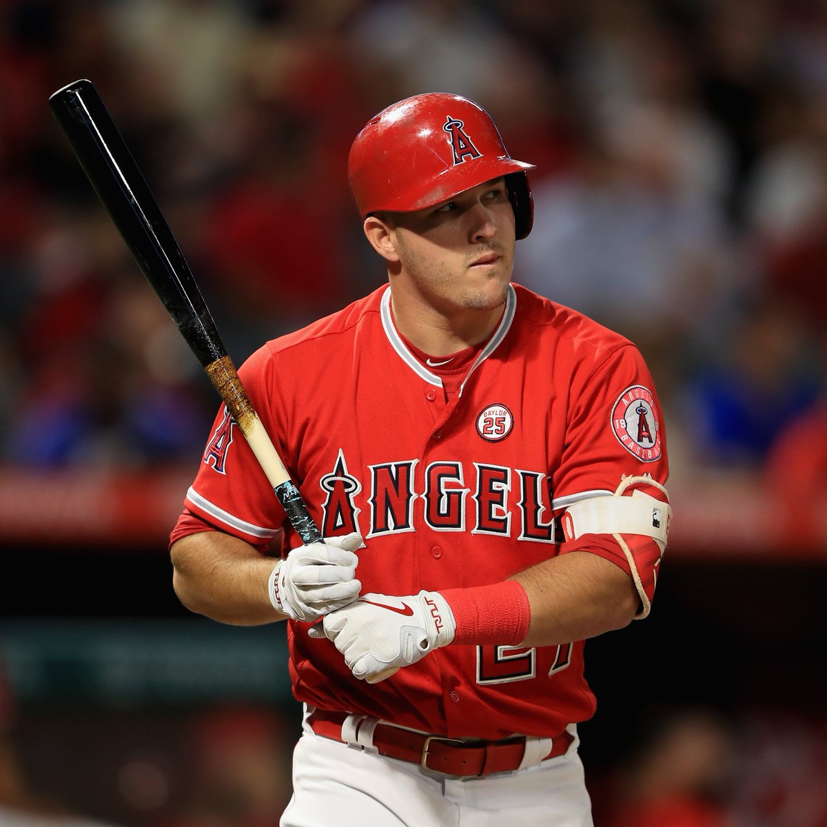 Mike Trout led the AL in OBP 4 times in a row.

Who is the only player since 1947 to lead his league in OBP 5 straight seasons?

#MLBNow | #ThinkBaseball