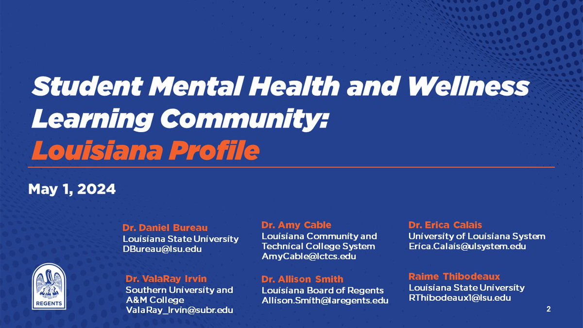 asmi248's tweet photo. Grateful for the #StateWellnessBlueprint Convening by @SHEEOed + @jedfoundation, the opportunity to share & learn has been invaluable.
@LA_Regents, @golctcs, @ulsystem, the @SouthernU_BR System & the @LSU System are rowing together so that #LaProspers!
https://t.co/JC7pEceBqU https://t.co/o2T45r1dFE