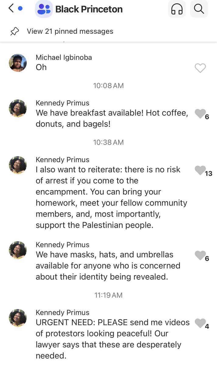 Undergrad messages Princeton black student group chat to say the lawyer needs “videos of protestors looking peaceful.”