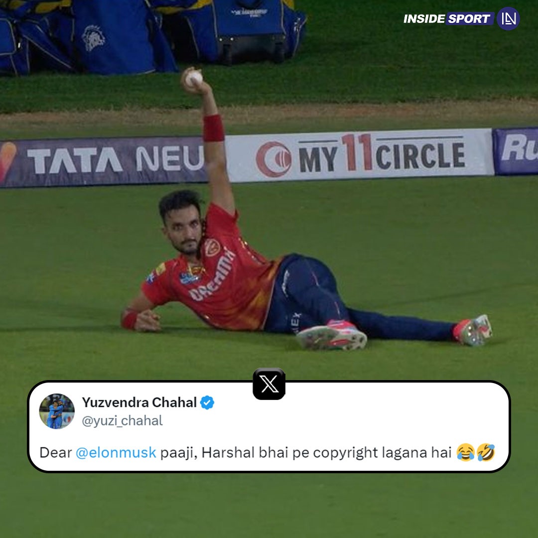 Yuzi wants copyright over his trademark move 😅

#YuzvendraChahal #HarshalPatel #CSKvsPBKS #IPL24 #Insidesport #CricketTwitter