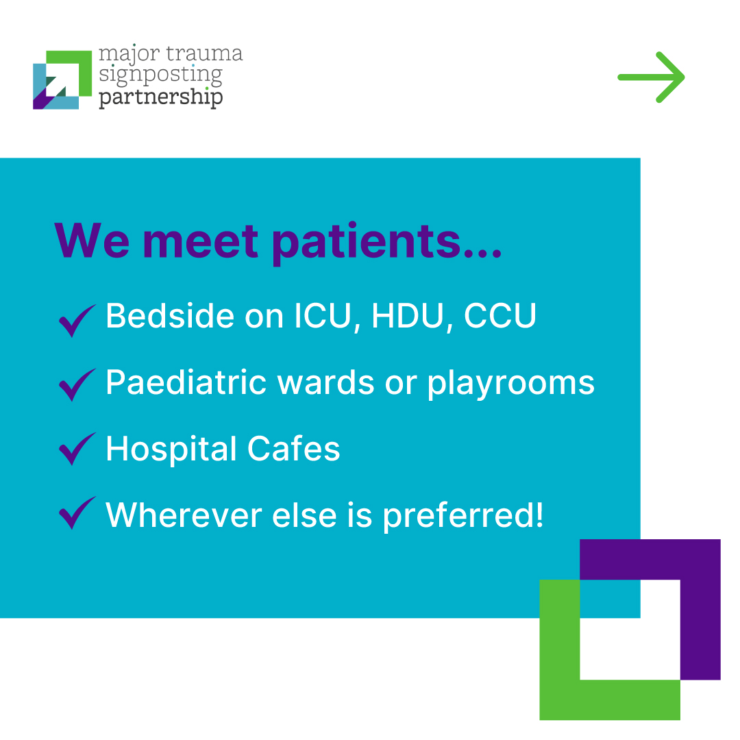 Where do our MTSP Advisers meet a patient and their families when they are in hospital?  Wherever is most appropriate and comfortable for them! We will make all meetings as easy and convenient as possible - whether that is bedside, on wards or at the hospital cafe! #NHS #ICU