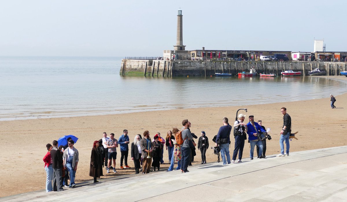 It's a sin .... not to snap the Pet Shop Boys in Margate today filming a music video and what a great day for it ! . #petshopboys