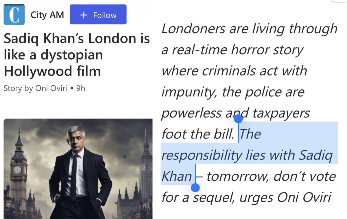 The responsibility for London's high crime, disrespect for the police, and dystopian feel does not lie with Sadiq Khan. The responsibility lies with the people who changed London's demographics making this outcome inevitable.