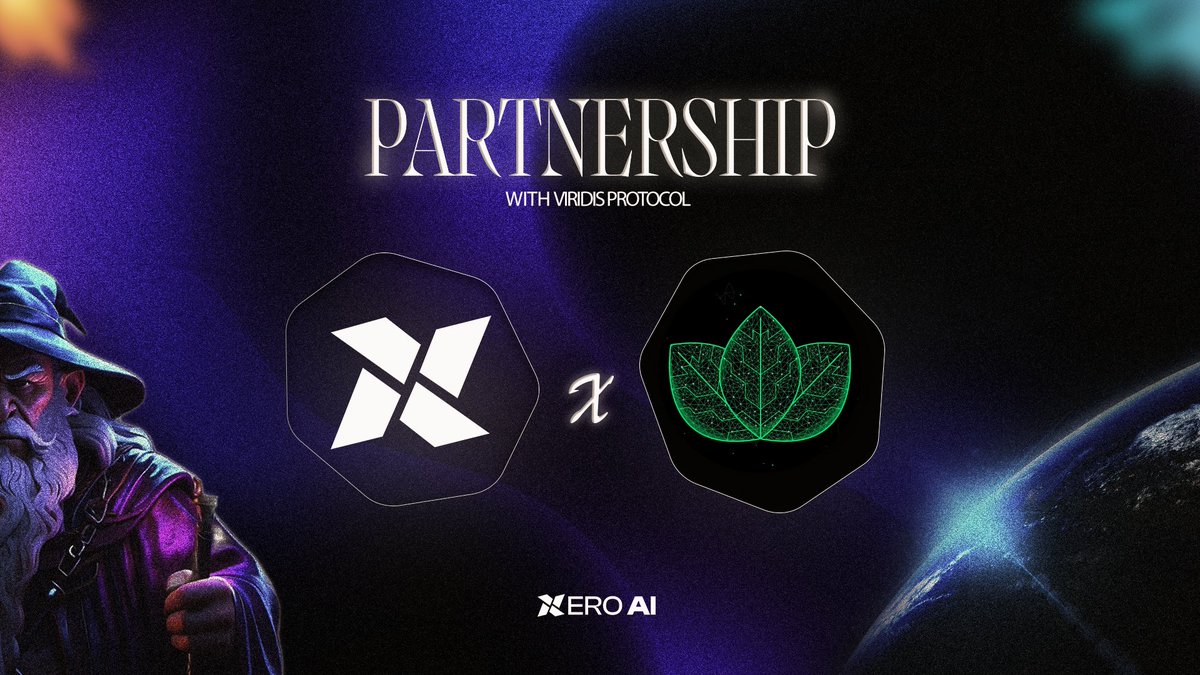 $XEROAI x $VRD

We are excited to announce our partnership with @ViridisNetwork, a groundbreaking platform that streamlines and enhances the carbon offset market, helps to decrease your carbon footprint, and advocates for a carbon-neutral planet. With DeFi integrated into its L1…