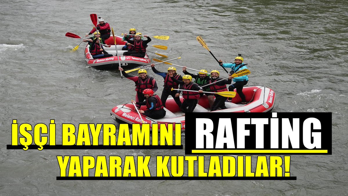 İşçi Bayramını rafting yaparak kutladılar.. gunaydinduzce.com/haber/20039504…