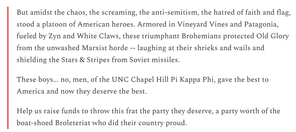 @UNC The rest of the fundraiser is iconic as well, reading: gofundme.com/f/pi-kappa-phi… (7/xx)