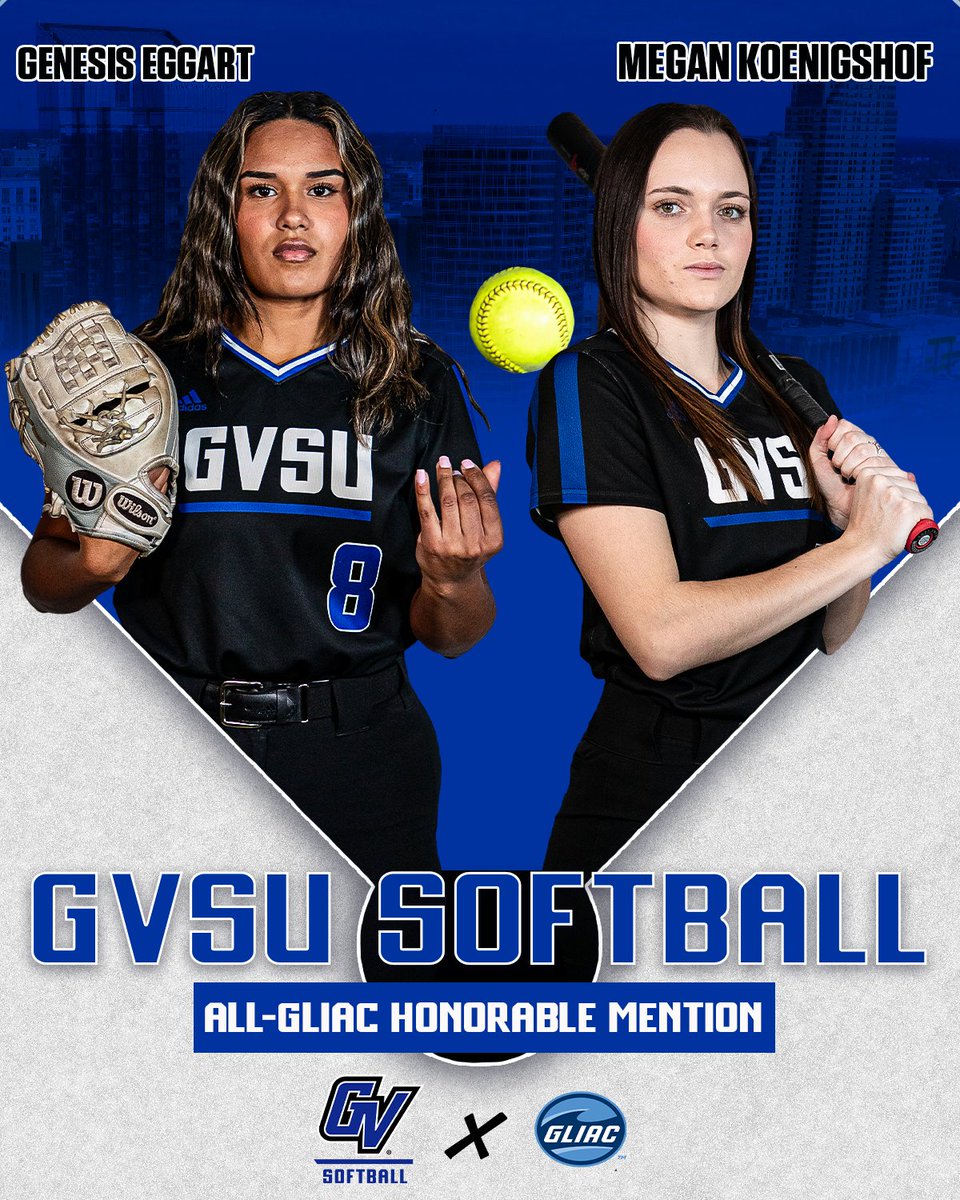 Congrats Genesis and Megan on earning All-GLIAC honorable mention honors! 🎉 #AnchorUp