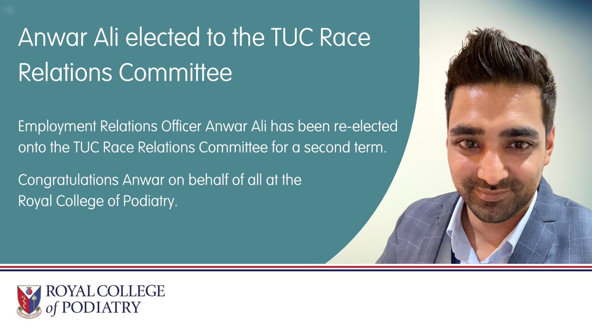Congratulations to our Employment Relations Officer Anwar Ali on his re-election to the TUC Race Relations Committee.