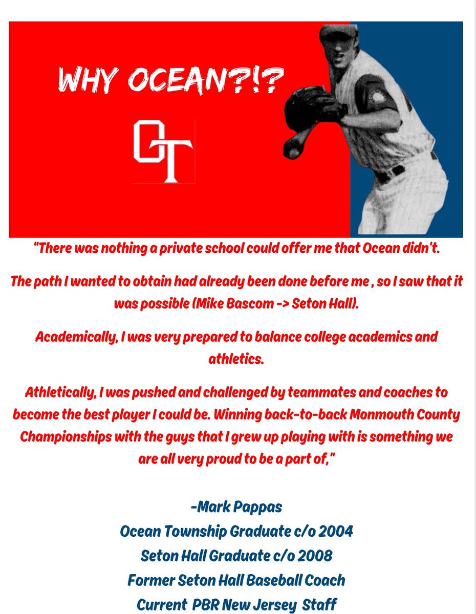 Why Ocean?!? Hear why from, 2004 graduate and former D1 player, Mark Pappas.

#bebetter #stayhome