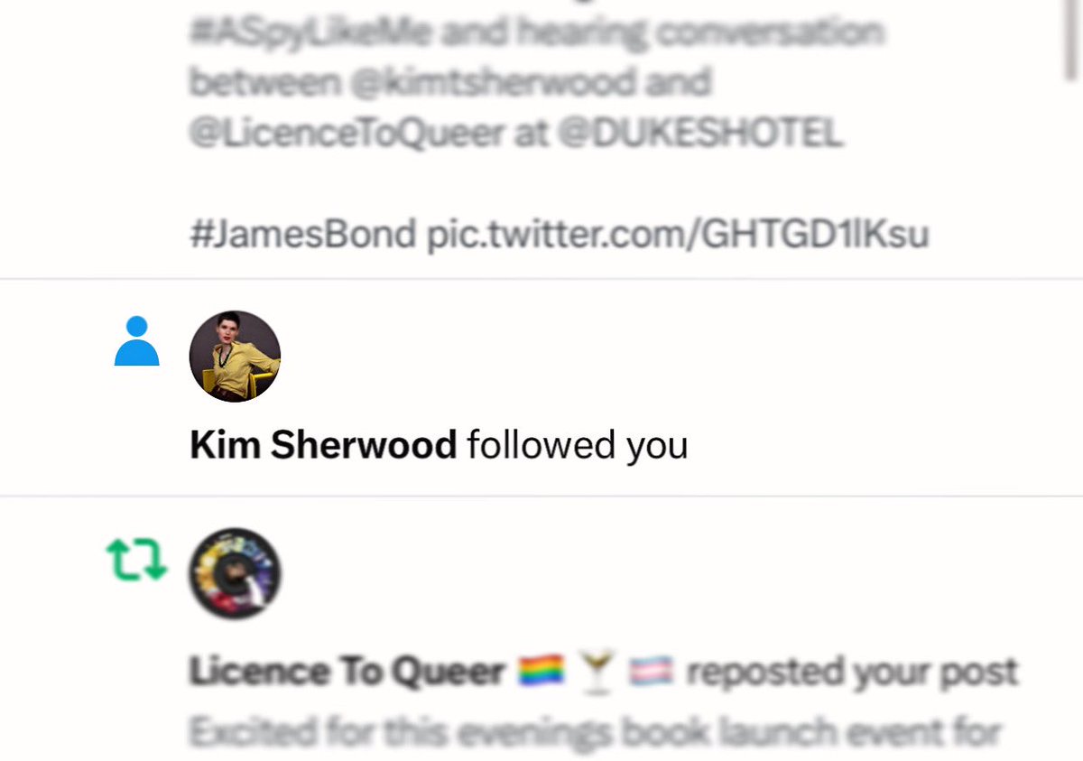 Admittedly geeky but…

What more thrilling way to round off the launch of #ASpyLikeMe than with a follow from the author herself!
Thank you @kimtsherwood 
Hope you have had a good time these past few weeks & you don’t have to write your signature again for a while!

#JamesBond