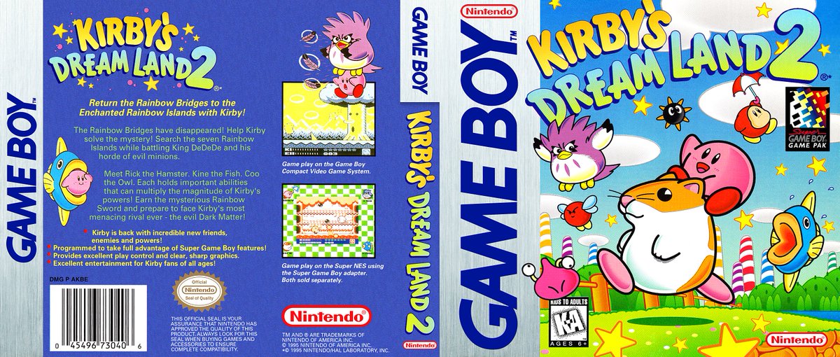 #KirbysDreamLand 2 for #Nintendo #GameBoy was released in United States 29 years ago (May 1, 1995)    

#TodayInGamingHistory #OnThisDay