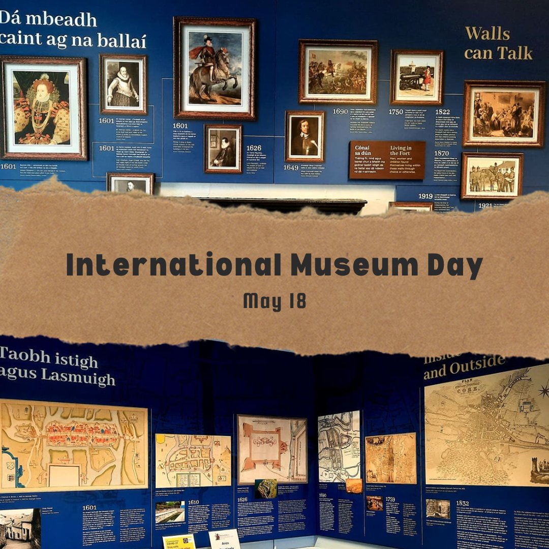 Happy International Museum Day! May 18th is the day for celebrating museums so we invite you to learn a little bit more about Cork's history visiting the exhibition Walls Women Water at Elizabeth Fort. #InternationalMuseumDay @corkcitycouncil @pure_cork