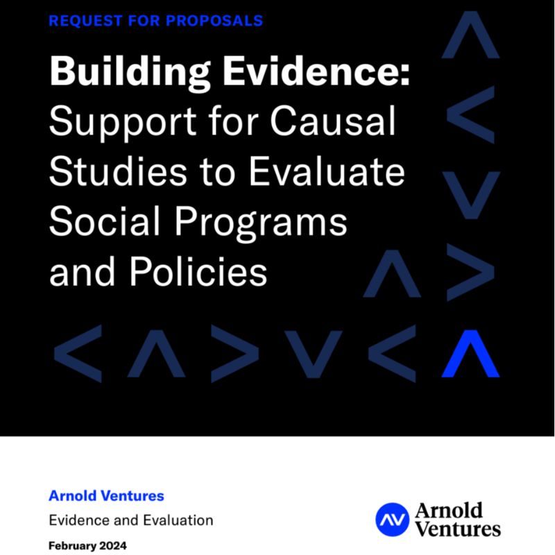 🚨 Our E&E team has issued a 'Building Evidence' #RFP to fund strong, quasi-experimental studies in Contraceptive Choice & Access, #HigherEd, #Infrastructure, and Public Finance. ⏳ Deadline for letters of interest (LOIs) is June 1 Learn more & apply: bit.ly/3UORuqA